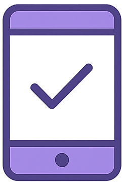 No additional devices required - just tap the validate button on the customer's device and we'll take care of the rest.